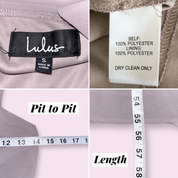 Lulus Air of Romance Maxi Dress Taupe Elegant Sleeveless Womens Size Small - Picture 8 of 8